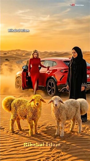 Surah Al-Fatiha 🤍 A Prayer For Guidance 🤲 Golden Dumba 🐑 #Quranshorts #viralvideo #تقوية_الإيمان