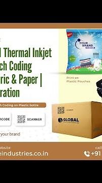 12.7mm Handheld Thermal Inkjet Printer | Batch Coding on Plastic, Fabric & Paper | Configuration