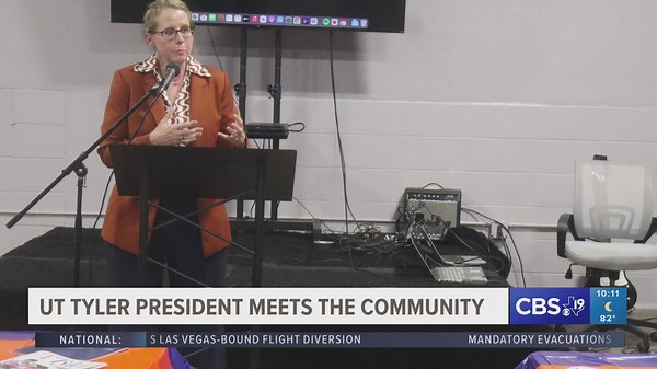 UT Tyler President Julie V. Philley speaks at Empowerment Community Development Corporation forum