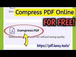 How to Compress PDF File Size | Reduce Size of PDF File Online For Free