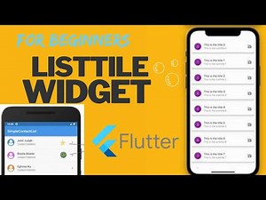 ListTile widget in flutter || listtile flutter || Future Coding
