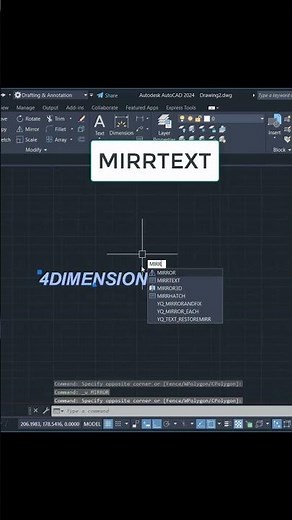 How to Use Mirror Text in AutoCAD | Fix Backward Text Issue