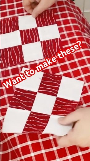 9 Patch Quilt Block For Beginners #sewingshorts