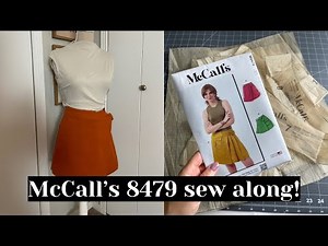 McCall’s 8479 sew along! View A | how to sew a wrap skirt (step by step tutorial)