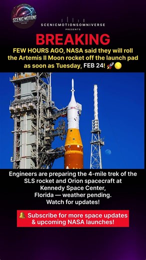 BREAKING: NASA’s Artemis II Moon Rocket Rolls to Launch Pad 🚀 | Feb 24 Update