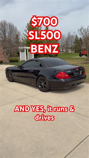 I bought the CHEAPEST Mercedes Benz SL500 in the country at $700. It’s a clean title and runs/drives