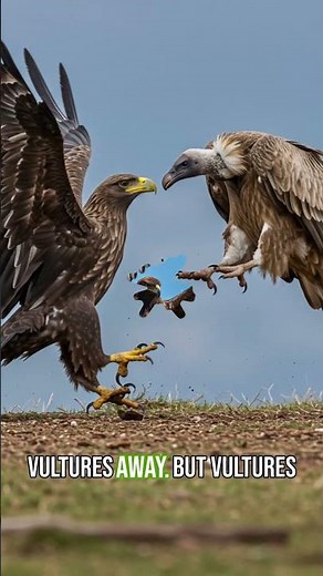 Eagle vs Vultures – Who Wins in a Sky Battle? 🦅🔥 #Wildlife #EagleVsVulture