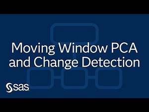 SAS Demo | How To Use Moving Window PCA and Change Detection in SAS Event Stream Processing