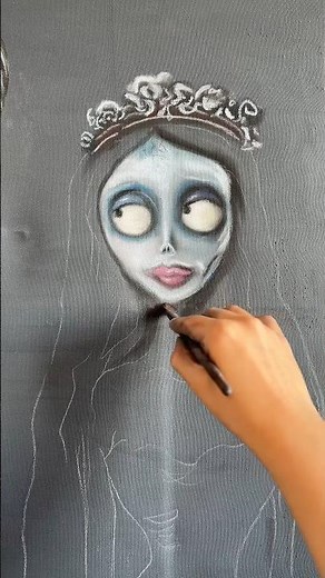 DETAILS OF EMILY THE CORPSE BRIDE DRAWING #art #drawing