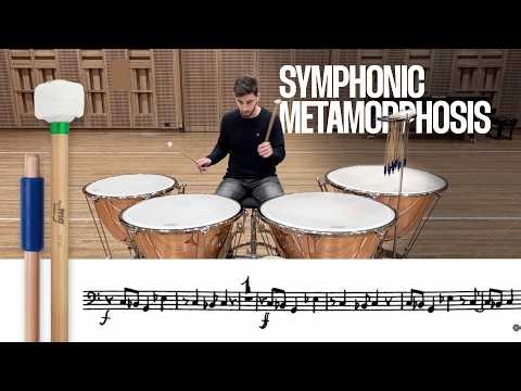 Orchestral Excerpts Timpani sheet - Symphonic Metamorphosis - HINDEMITH #mallets #timpani #hindemith