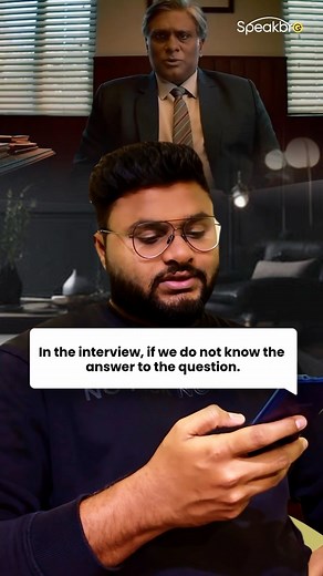 Speak Bro on Instagram: "An interview is not just about answering every question correctly; it’s about how you connect with the interviewer through your responses. It’s okay if you don’t know the answer to some questions. What truly matters is how you handle those situations with confidence, professionalism, and a willingness to learn. A thoughtful and composed response can leave a stronger impression than an attempt to bluff or guess. 1. Ask for Clarification or Time to Think: • Answer: “That’s