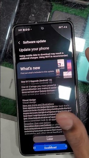 SAMSUNG GALAXY A51 ANDORID 13 ONE UI 5 UPDATE
