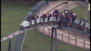 Oklahoma fire crews remove riders on stuck roller coaster