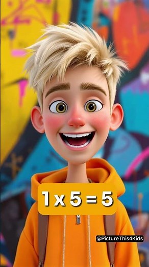 1x Times Table Song - Easy & Fun Way To Learn Multiplication Tables! #timestables #kidsfunlearning