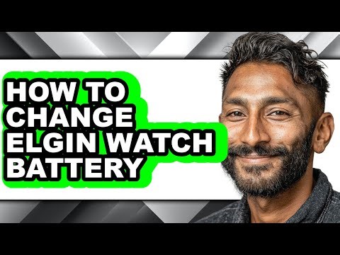 How to Change Elgin Watch Battery (updated)