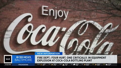 4 injured after apparent explosion at Baltimore Coca-Cola bottling facility
