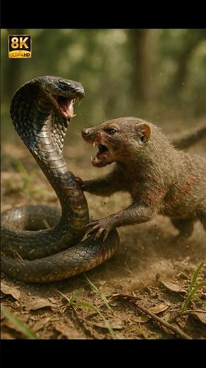 Cobra vs Mongoose 🐍⚔️ Epic Real Fight | Intense Wildlife Battle #cobra #snake #mongoose #animals