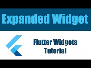 Flutter Widgets Tutorial - Expanded widget شرح