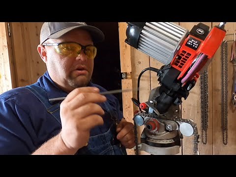 Oregon 620 (CHAINSAW SHARPENER): Full setup and use. #075