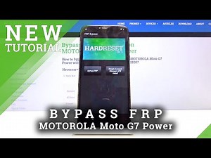 MOTOROLA Moto G7 Power Bypass Google Verification / Remove Factory Reset Protection