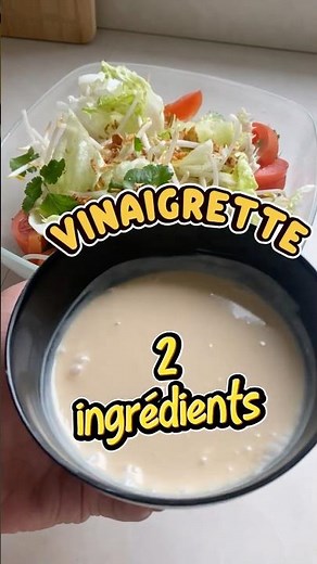 15 secondes et 2 ingrédients pour faire ta sauce vinaigrette pour tes salades