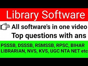 Library software : Top questions with ans by Vipin Bangar