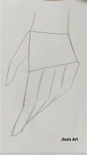 How to draw a hand || step by step || #easydrawing #pecilsketch #fyp #youtubeshorts #viral