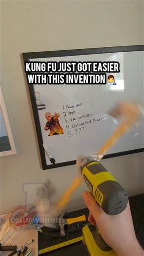 Taping my VR Controllers to a Power Drill! - Haymaker VR #vr #boxing #funny