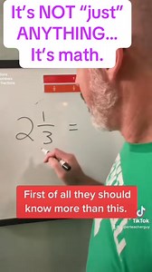 10K views · 68 reactions | Seeing the reason and explaining the reason this math makes sense builds confidence and makes numbers interesting! Draw much math. #mathtutor #fractions | Superteacherguy | Facebook