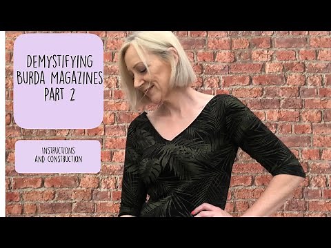 Demystifying Burda Patterns part 2 - Instructions and Construction