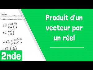 Comment calculer les coordonnées du produit d'un vecteur par un réel ?