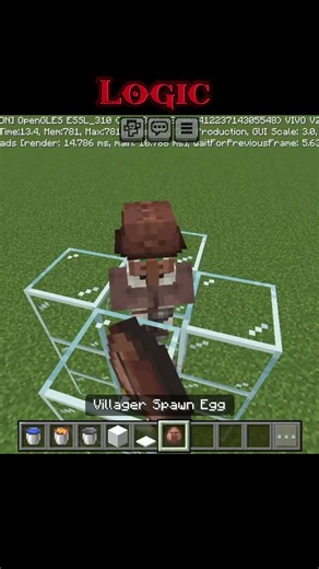 LOGIC 🥀 #viral #minecraft #gaming