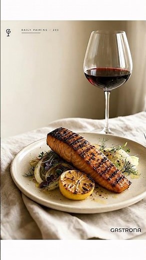 Gastrona Pairings · What Wine Goes With Grilled Salmon? #Shorts