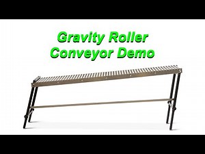 Gravity Roller Conveyors Demo Video