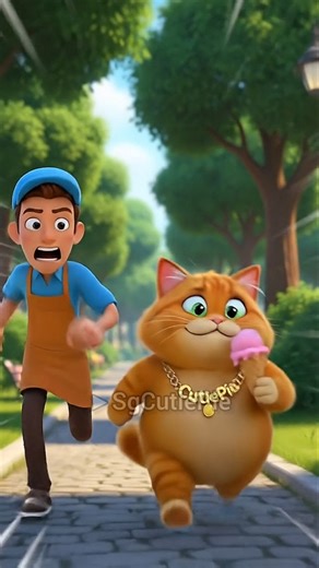 Cat Stealing Icecream #shortsfeed #funny #cute #shortsviral