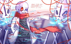 ［UNDERTALE AU］fatal error！sans（绘画）