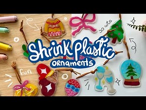DIY Shrink plastic Ornaments: Turning my drawings into beautiful charms (NO UV RESIN!)