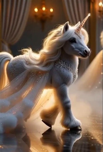 The Cutest Unicorn Walks the Dreamiest Catwalk. #cute #trending #shorts