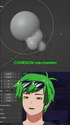 spaghetti and metaballs #animation #blender #tutorial