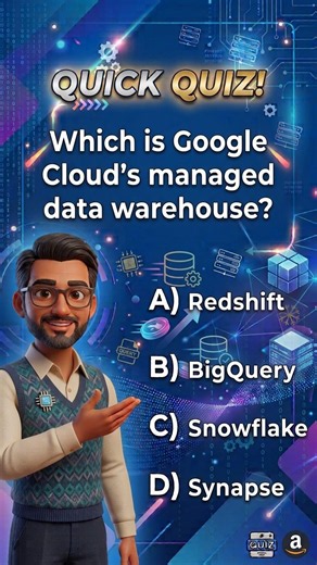 AI & Big Data Architecture MCQs # 43 | Which is Google Cloud's managed data warehouse?