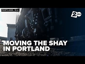 Moving the Shay locomotive at the Oregon Rail Heritage Center in Portland