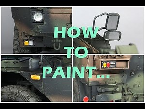 How to paint: Headlights & Mirrors in AFV models