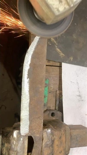 Handmade Big Knife Build in 18 Seconds 🔥 | Metal Knife Making #shorts