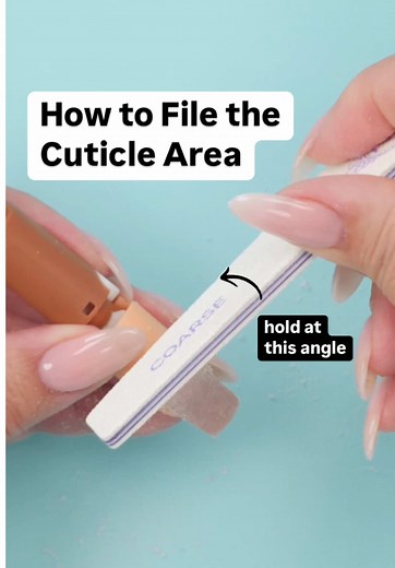 How to File the Cuticle Area for Perfect Nails