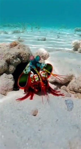 Mantis Shrimp's Lightning Fast Strike!