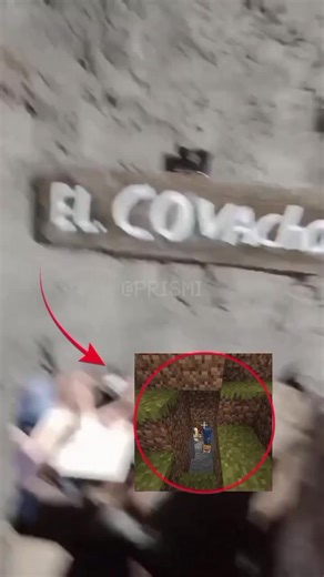 Credit:PRISM on IG #villigers #cave #minecraft #reallife #fyp | villager minecraft