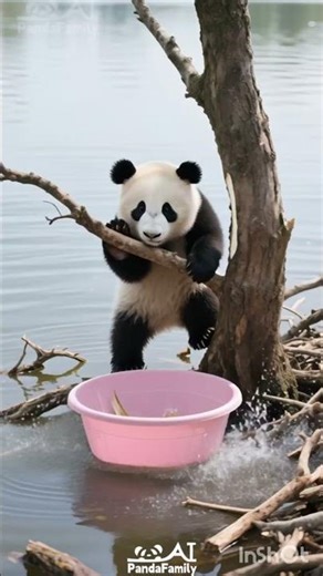 “AI Panda 🐼 Helps a Stranger | Emotional Short”