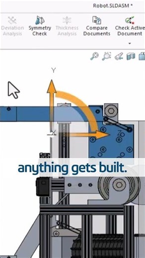 SOLIDWORKS Found the Problem Before Manufacturing 😳 #shorts