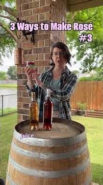 The third way to make a Rosé is to Saignée 
