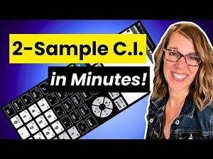 TI-84 Trick for 2-Sample Confidence Intervals in Under 5 Minutes